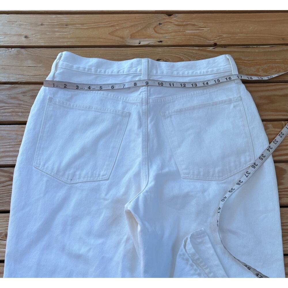 Madewell NWT Women’s Baggy Flare jeans size 30 White N9 - Picture 11 of 12